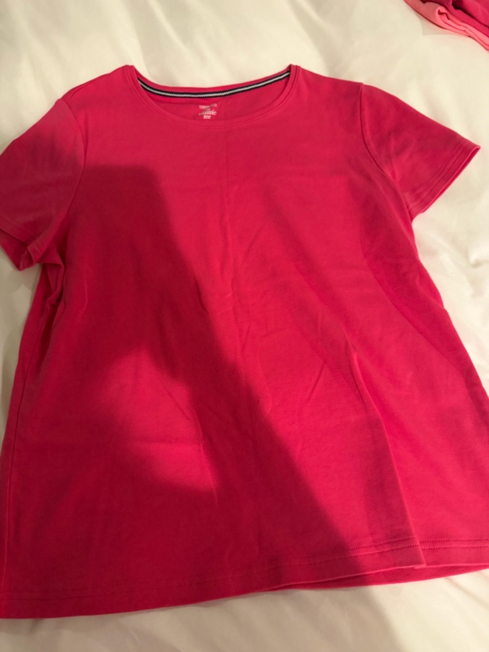 croft & barrow Hot Pink Classic Tee